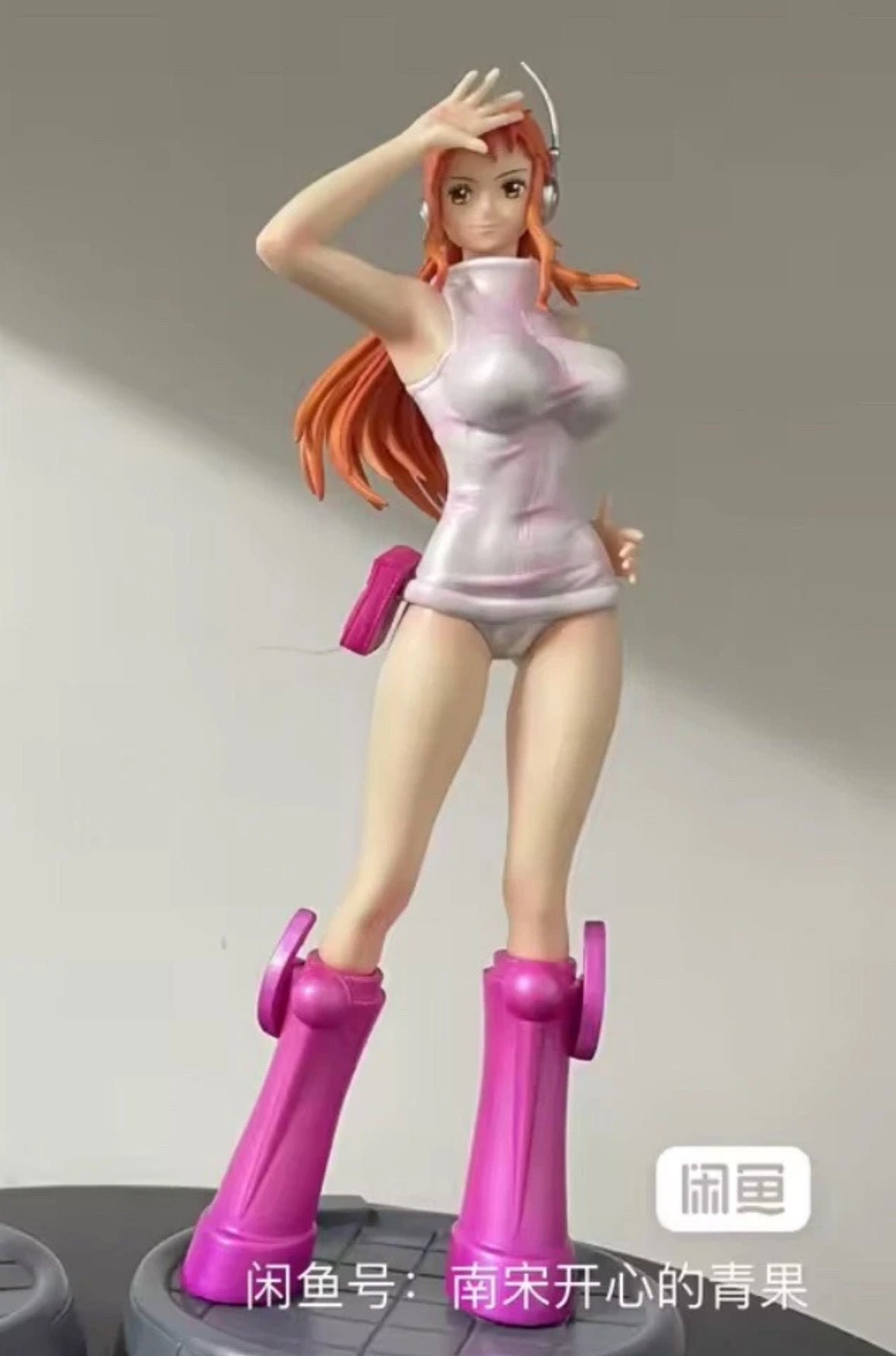26cm Anime One Piece Nami Action Pink Clothing Figure New With Box