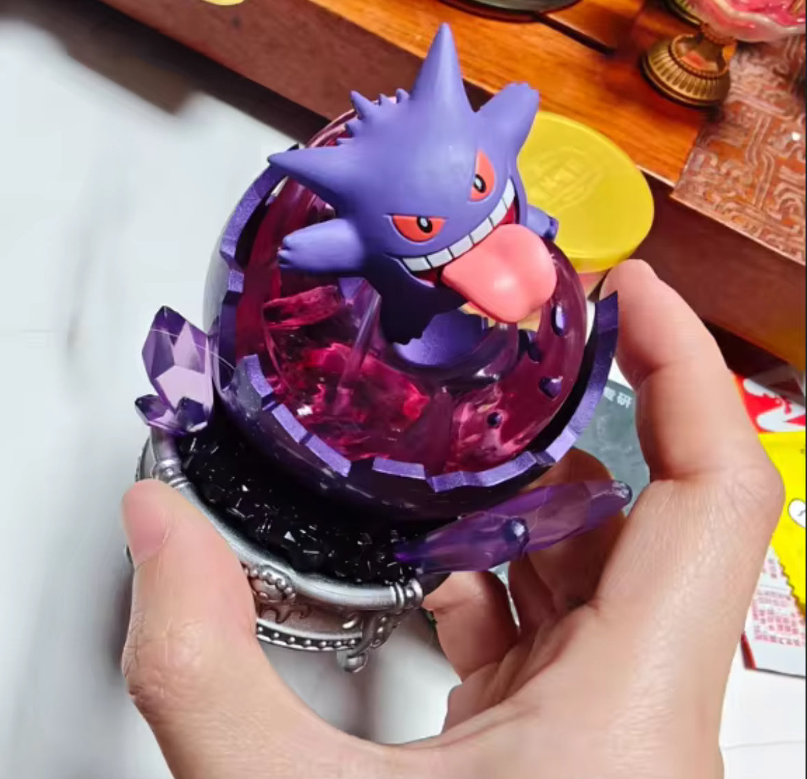 Re-Ment Gengar Genuine Pokemon Mysterious Miracle Of Sparkling Statue Toy Gift