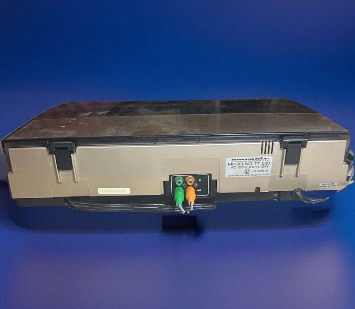 Vintage Marantz TT530 Linear Tracking Direct Drive Turntable W Manual Works Gem