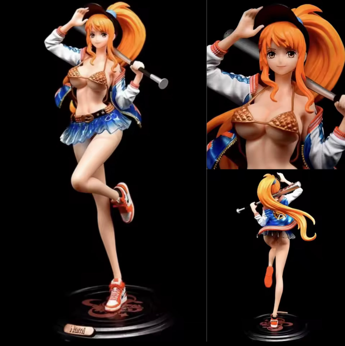 18cm One Piece Nami Anime Figure Thief Cat Nami Figurine Pvc Statue NEW