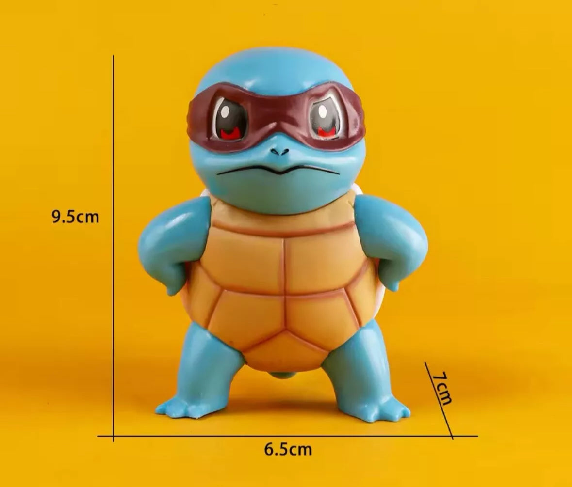 3 Piece Pokemon Squirtle Squad Action Figures Glasses Action Figure Brand New