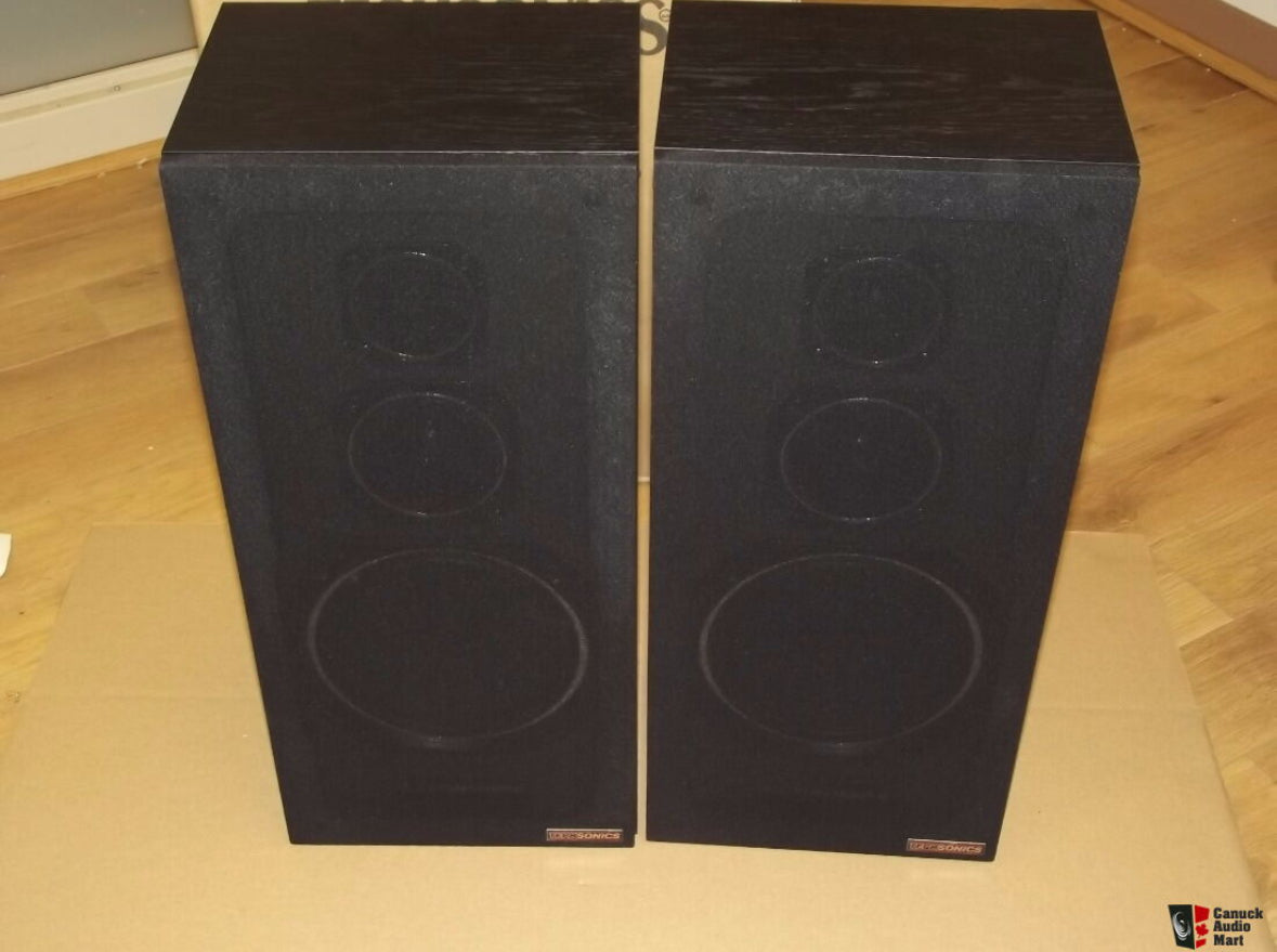 Techsonics LS 200 23” Tall Speakers 120 Watt 8 Ohm Very Rare Sound Great!