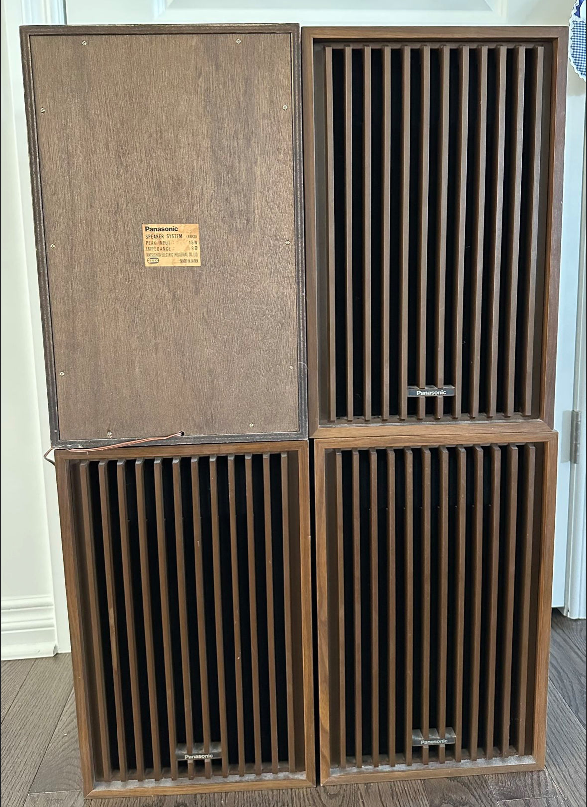 Vintage Panasonic 8840 Speakers Set Of 4 1970’s very rare