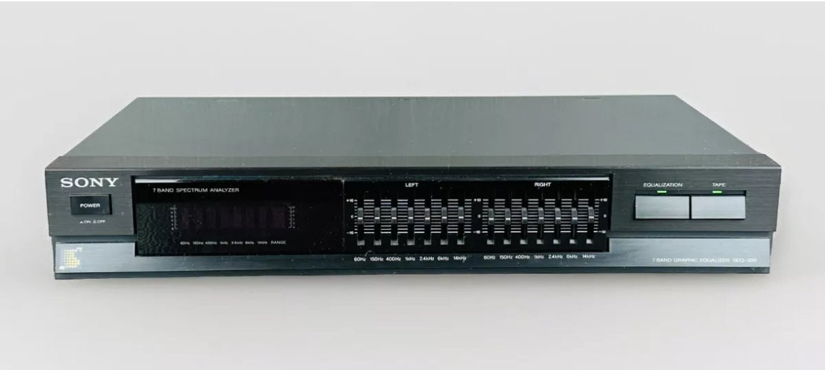 Sony 7-Band Graphic Equalizer w/ Spectrum Analyzer SEQ-300 Japan Great Cond!
