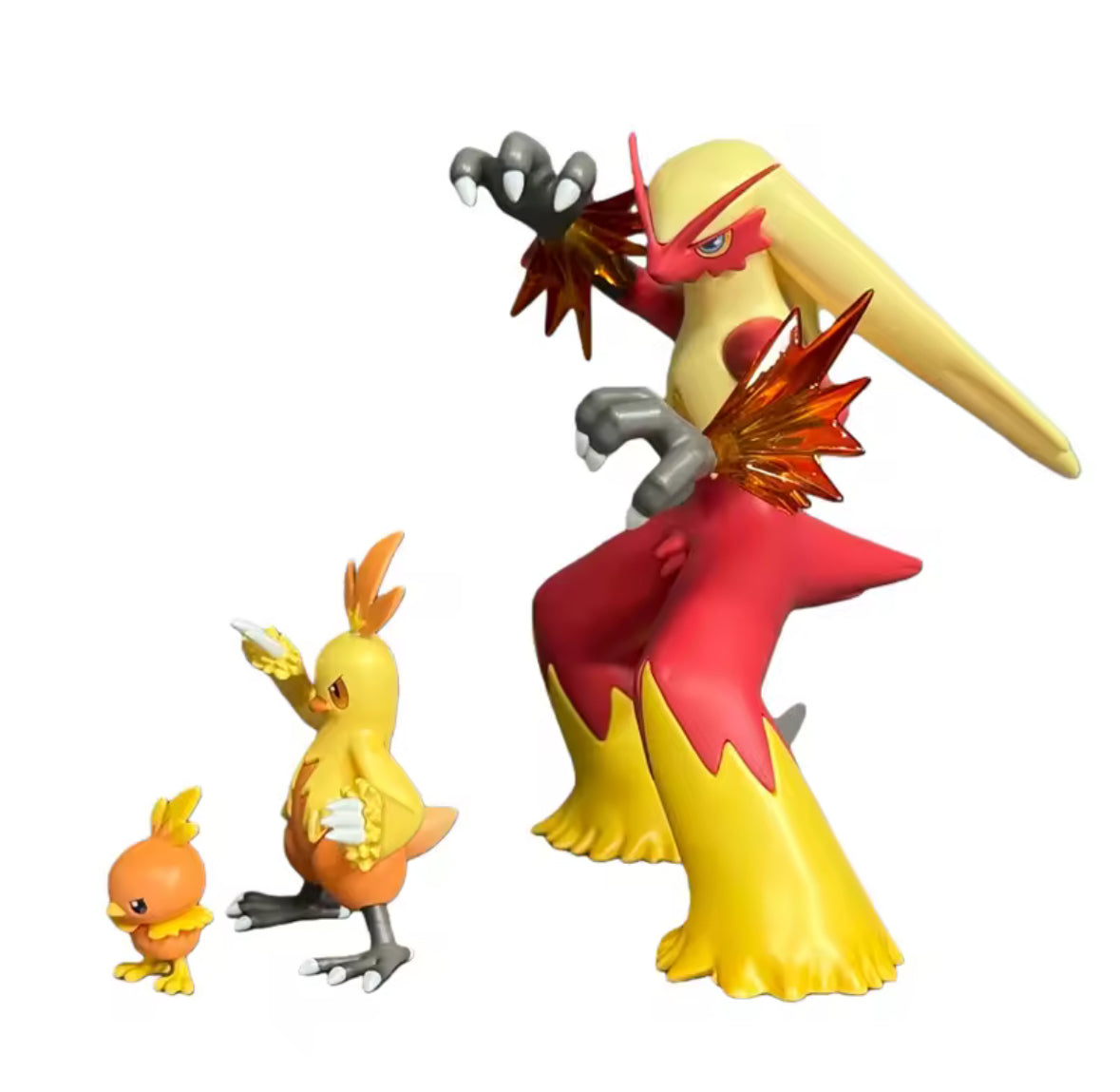 Pokemon Figure Blaziken Torchic Combusken Evolutionary Group Action Figures NEW