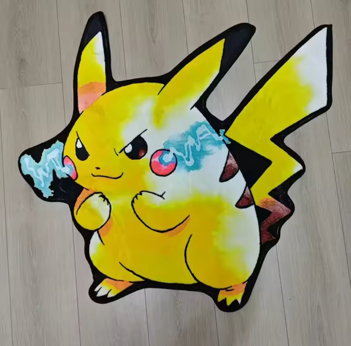 60cm Brand New Pokemon Anime Pikachu Non-Slip Rug Carpet Kid Gift