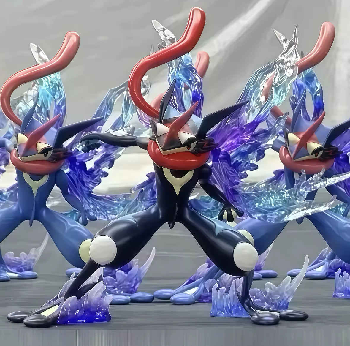 9cm Pokemon Gold Star Greninja Figure Battle Ash Ketchum Greninja Action Figure