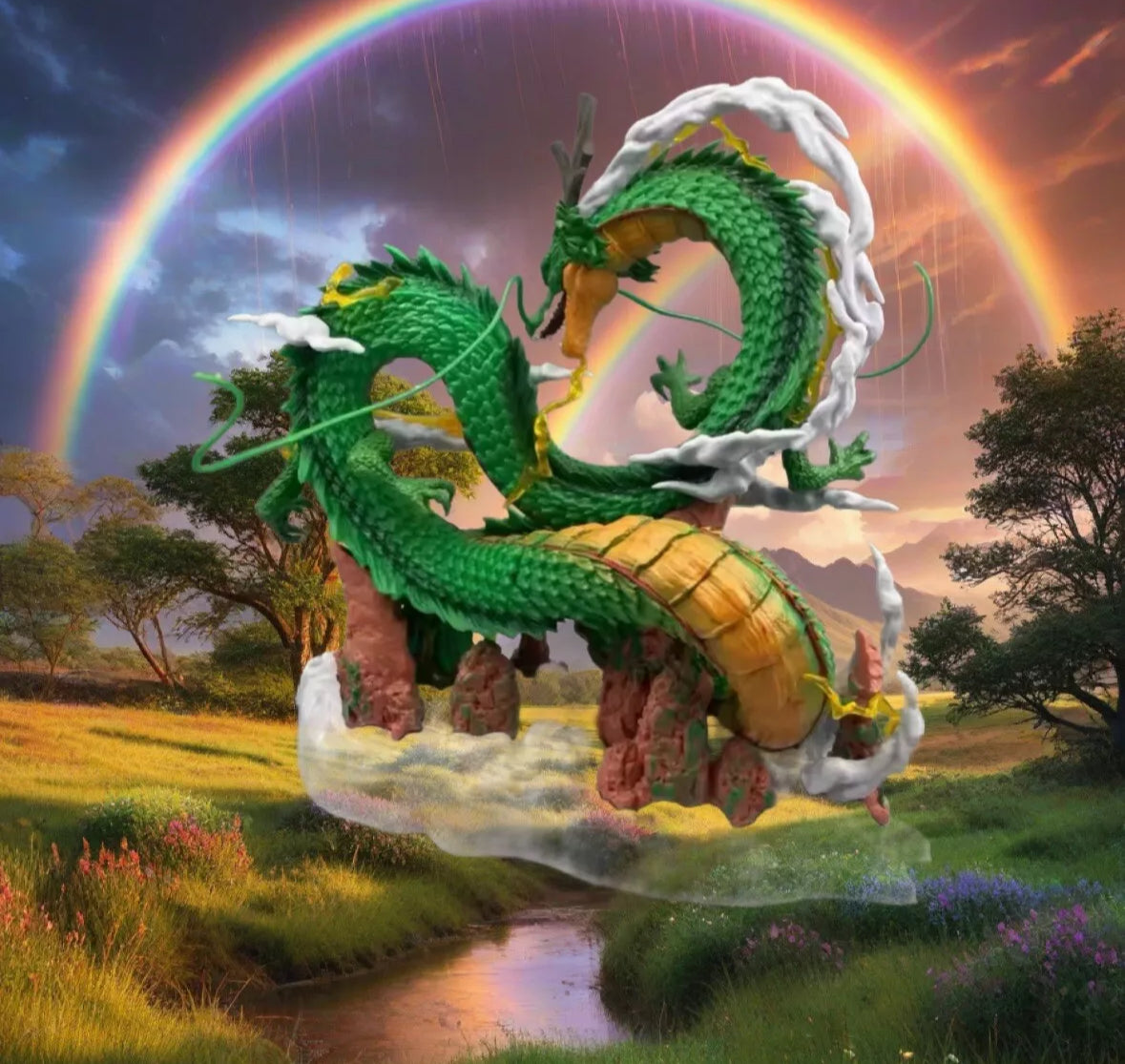 Dragon Ball Z Shenron and 25cm Anime Figure Dbz Figurine Pvc Statue Wicked Cool!
