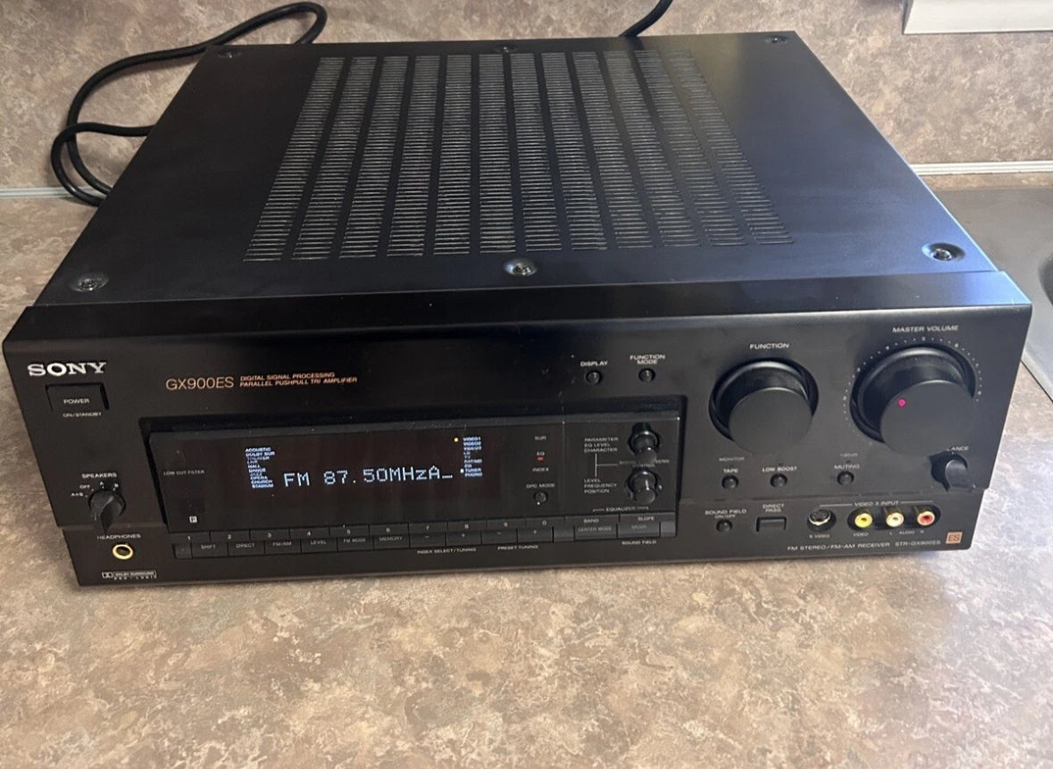 Sony STR-GX900ES 5.1 Stereo Receiver 100 WPC Beastly Surround Sound Works 👌