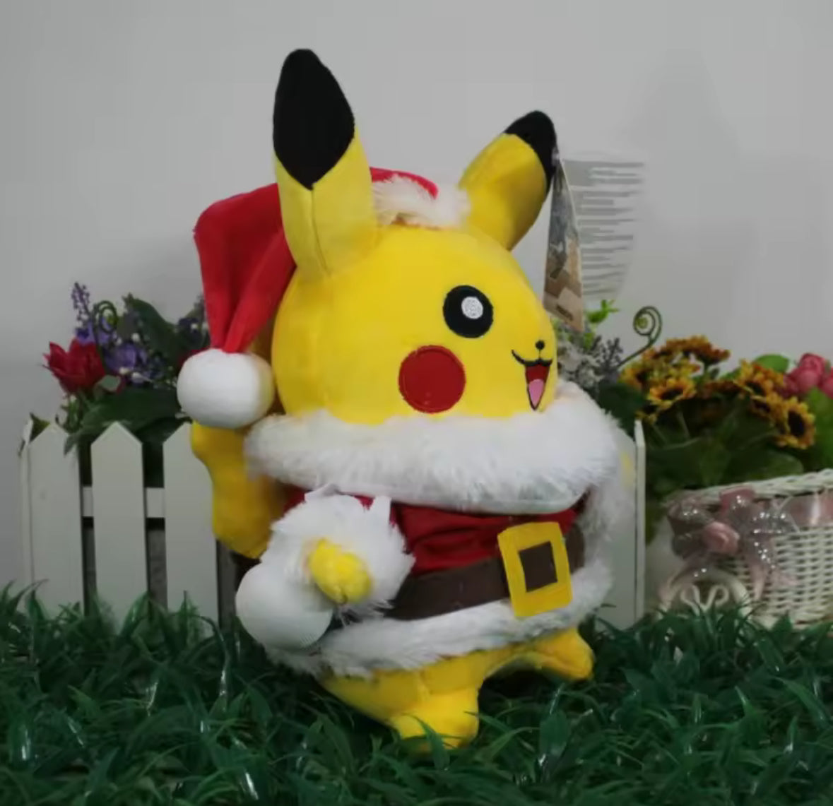 25cm Brand New Pokemon Christmas Pikachu Stuffed Toy Gift Kids Very Cute