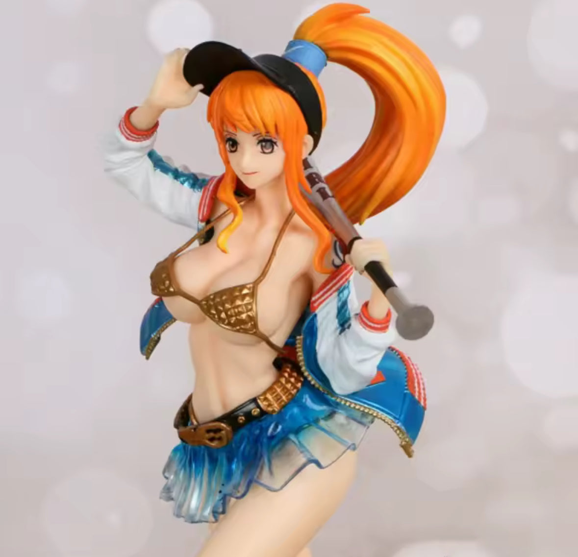 18cm One Piece Nami Anime Figure Thief Cat Nami Figurine Pvc Statue NEW
