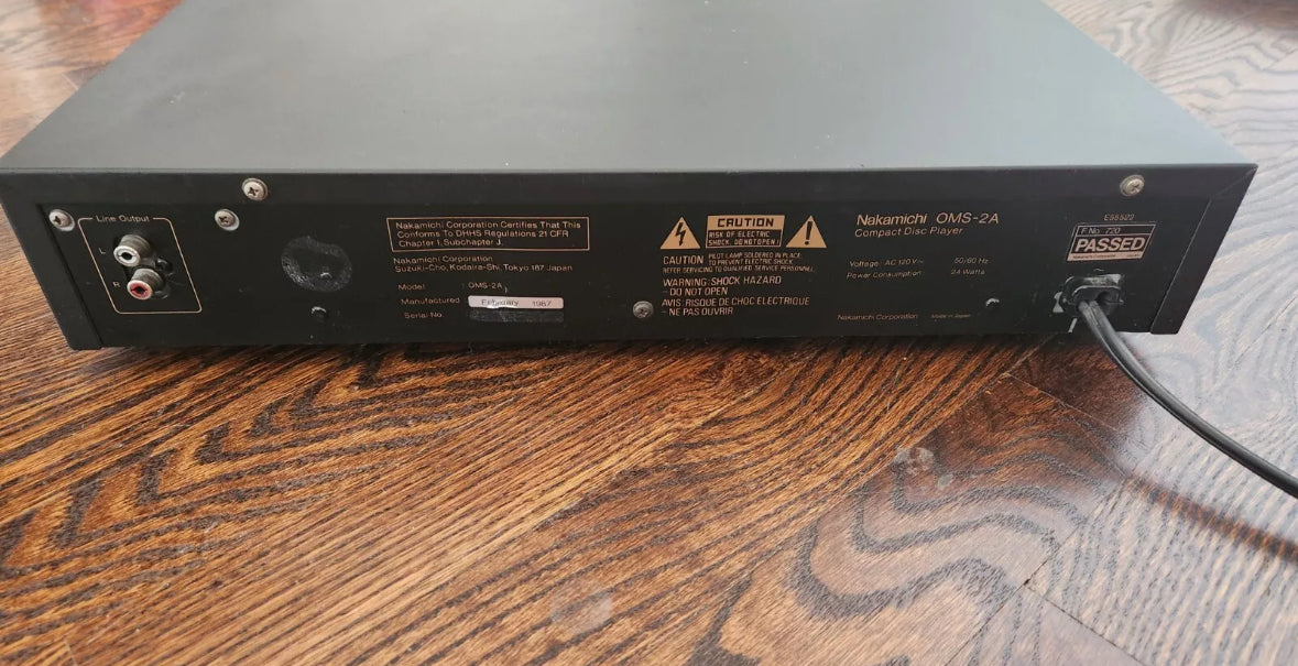 Nakamichi OMS-2A COMPACT DISC PLAYER | Tray Belt Replaced Plays Smooth *Read*