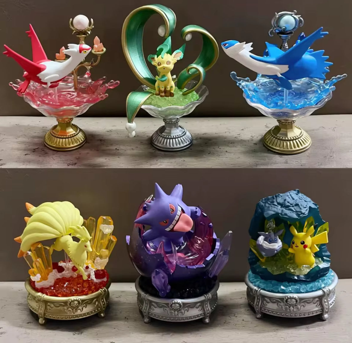 Re-Ment Gengar Genuine Pokemon Mysterious Miracle Of Sparkling Statue Toy Gift