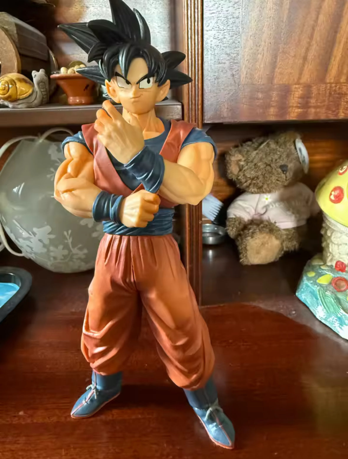 27cm Anime Dragon Ball Z Goku Figure Goku with Scouter Figurine Brand New Gift