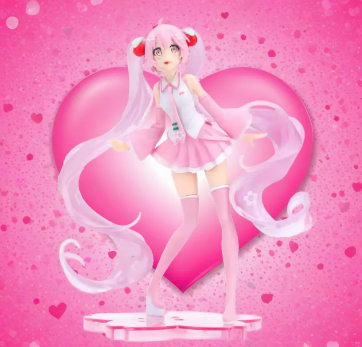 Hatsune Miku Action Figure Miku Kawaii Collection Model Pink 14.5cm Brand New