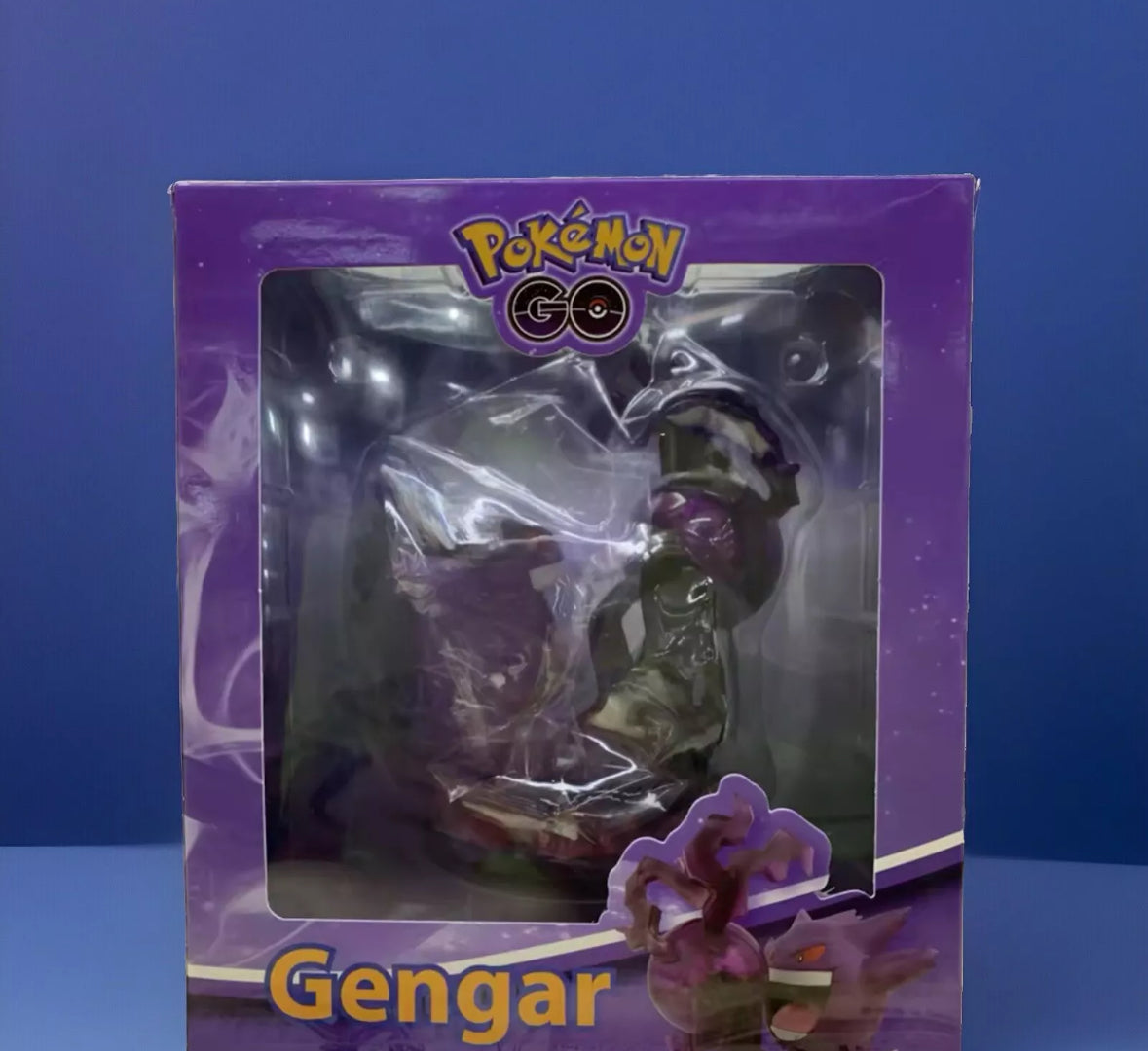 Vintage 18cm Pokemon Figure Gengar Shadow Ball Art Action Scene New With Box