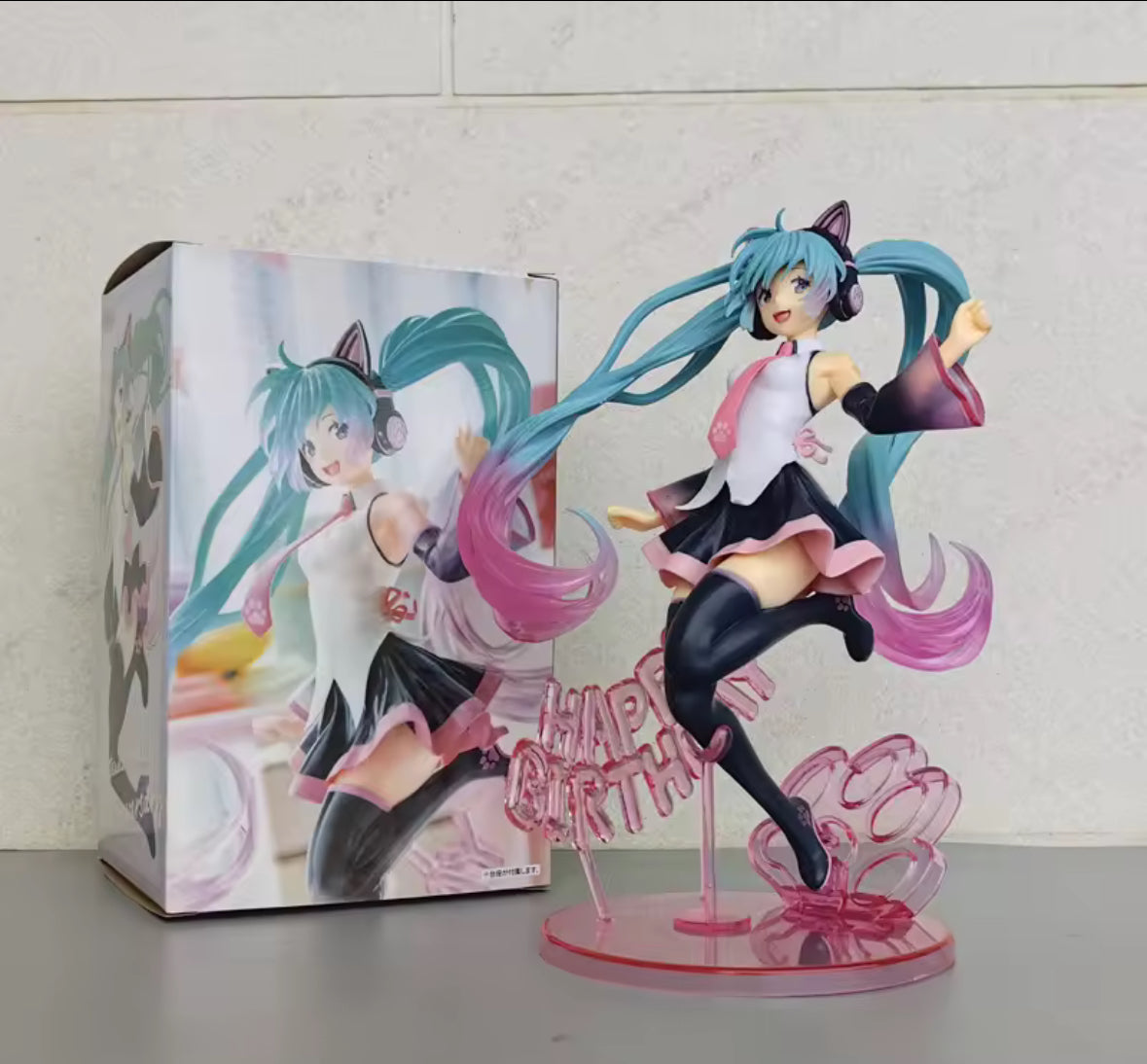 Birthday Edition 23CM New Anime Hatsune Miku Cute Kawaii Action Figure Kid Gift
