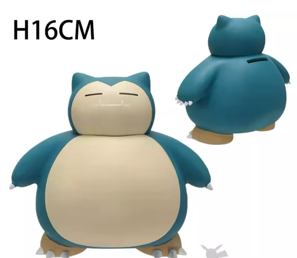 Vintage Pokemon 151 Snorlax Piggy Bank 6 Inch Tall Standing or Sitting bank