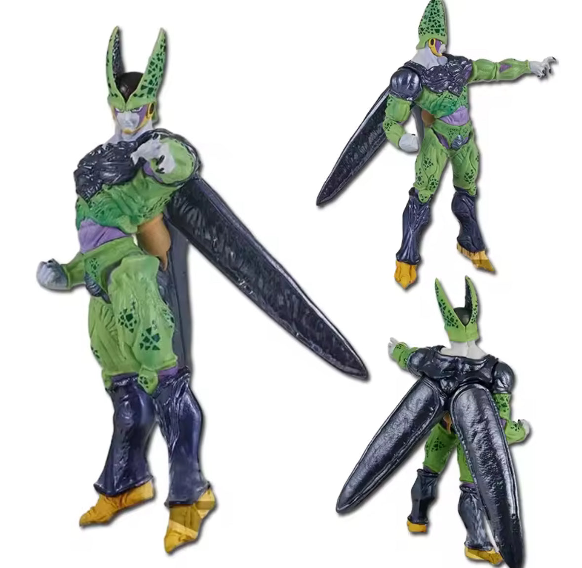 22cm Dragon Ball Z Anime Figures Cell Seru Standing Action Figure