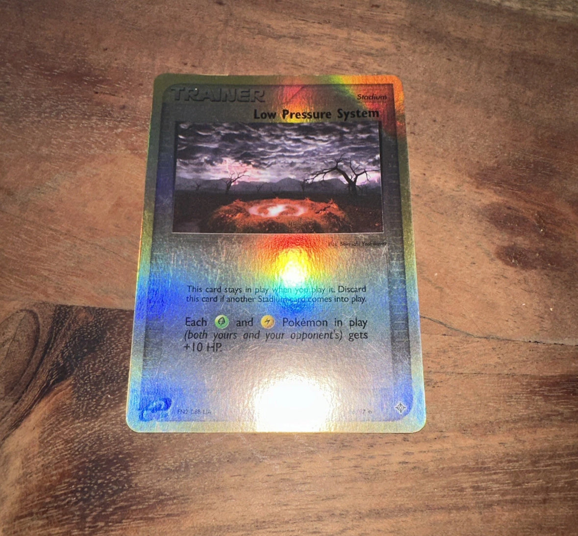 Pokemon Card Low Pressure System 86/97 EX Dragon Reverse Holo Light Play