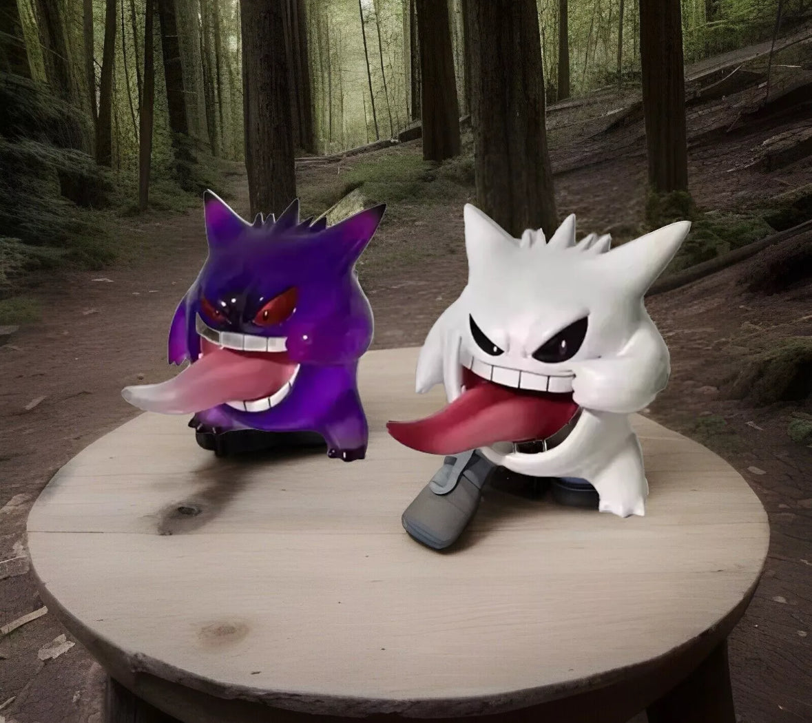 NEW Pokemon Purple White Gengar Tongue Out Funny cool With box Action Figure