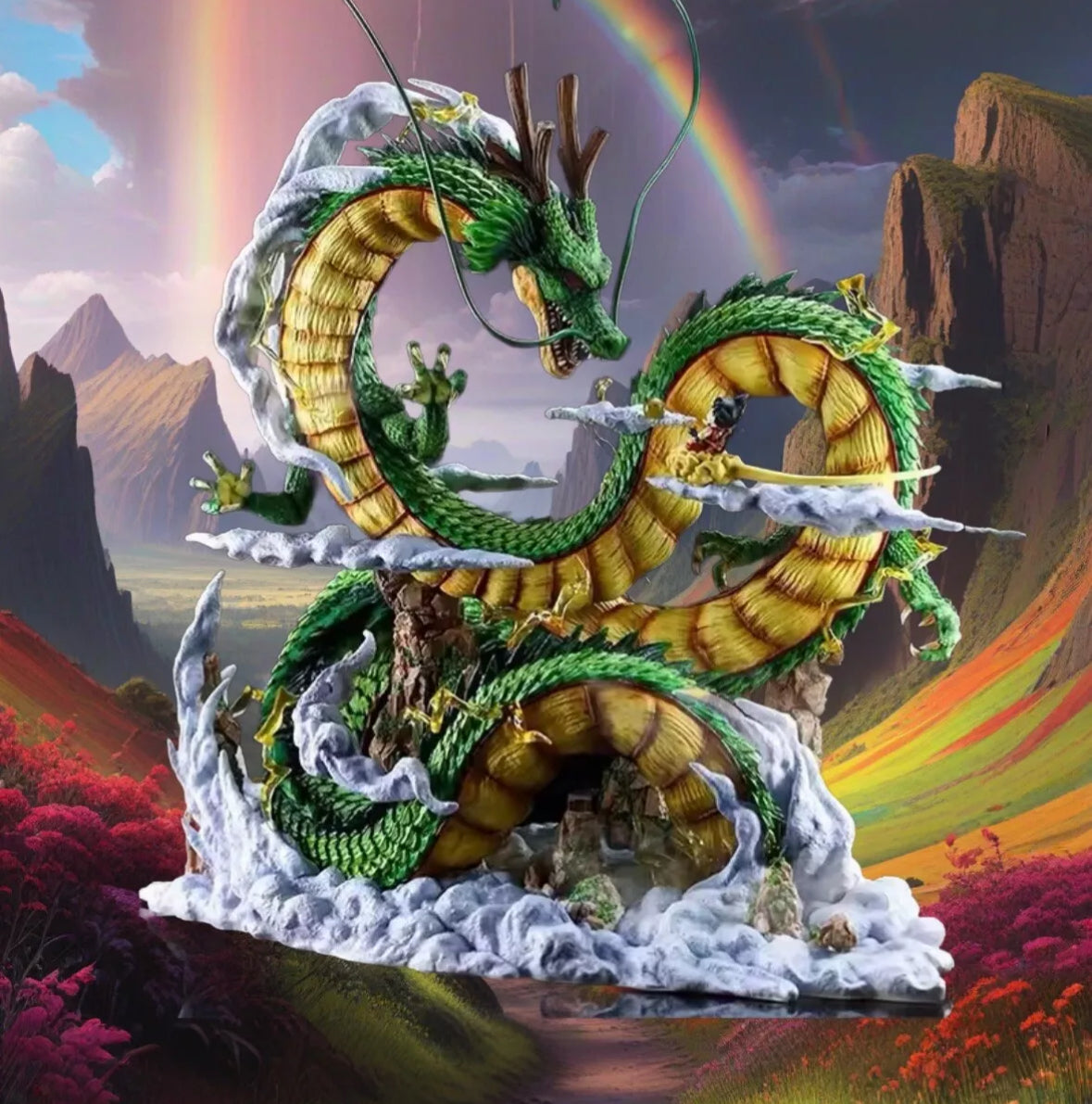 Dragon Ball Z Shenron and 25cm Anime Figure Dbz Figurine Pvc Statue Wicked Cool!