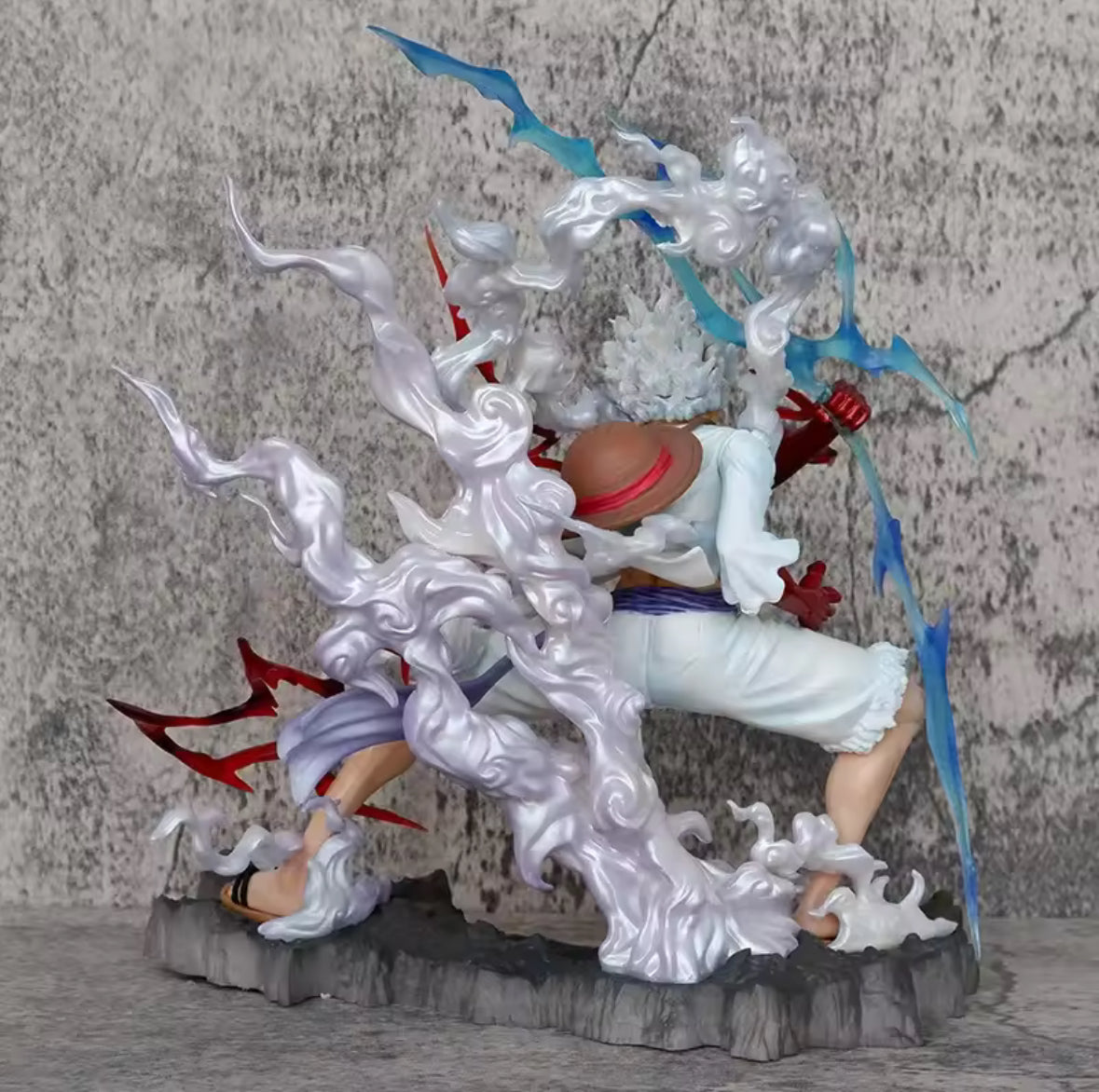ANIME ACTION FIGURE One Piece Luffy Gear 5th Sun God Nika - 28CM - Brand New