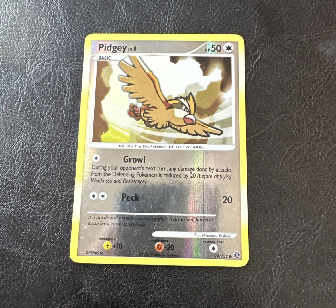 Pidgey 99/132 Diamond Pearl Secret Wonders Reverse Holo Pokemon Card LP/NM