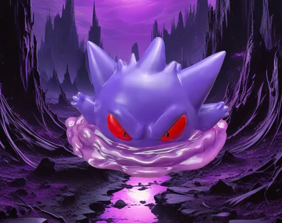 Pokemon Figure Gengar Figure Cute Ectoplasma Figurine Refrigerator Magnet