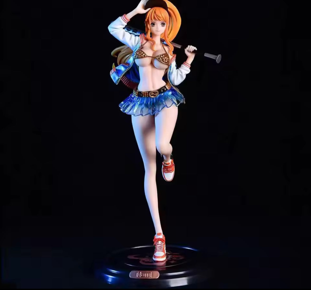 18cm One Piece Nami Anime Figure Thief Cat Nami Figurine Pvc Statue NEW