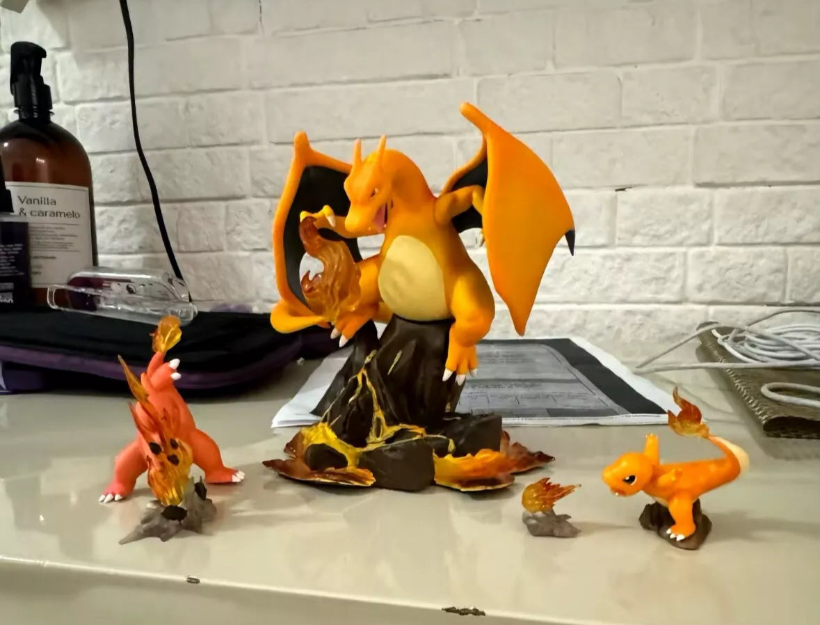 Vintage Classic Pokemon Charizard Evolution Line Brand New Toy Action Figure!