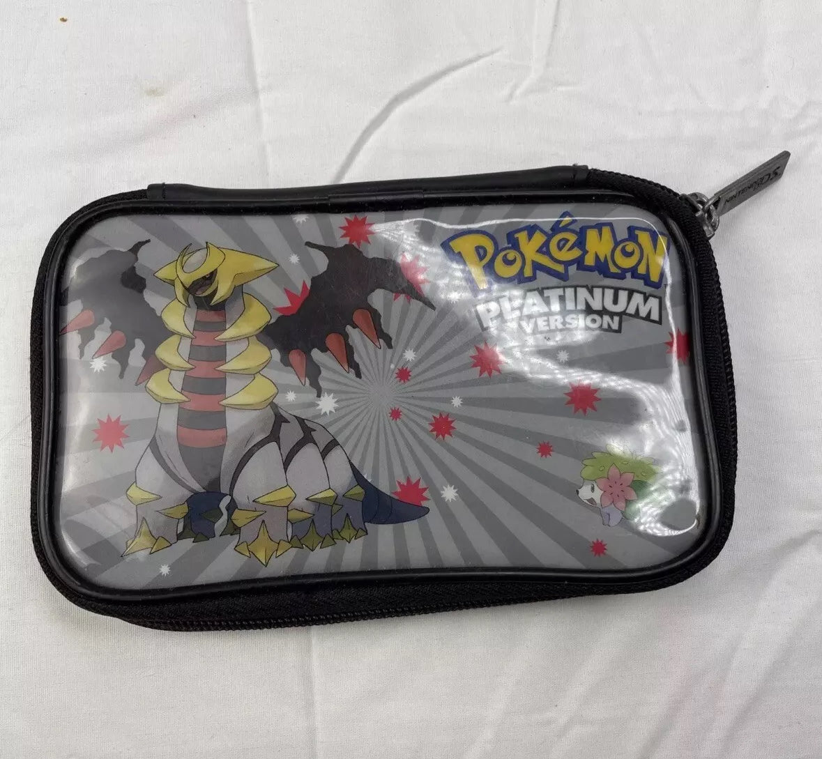 Nintendo DS Pokemon Platinum Carrying Case Black - Used Rare Walmart Bundle