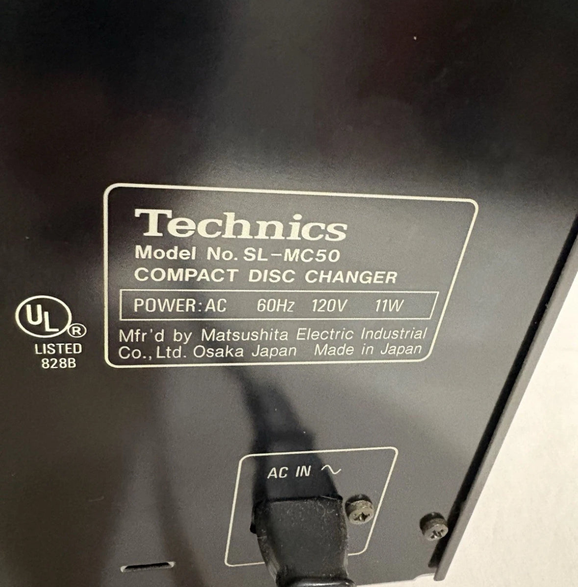 TECHNICS SL-MC50 60+1 Disc CD Changer TESTED, WORKS GREAT + Remote