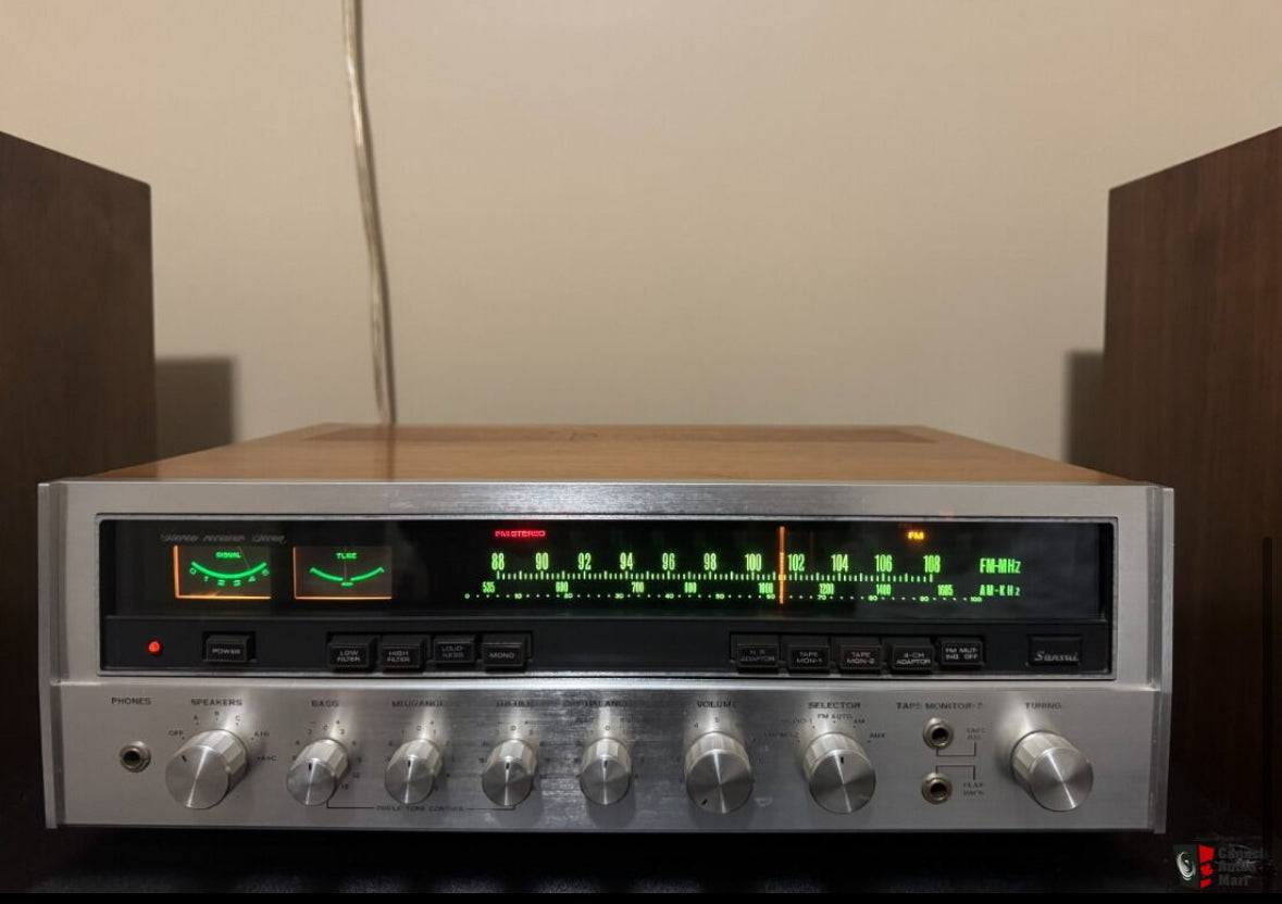 SANSUI Model Seven Stereo Receiver w/ Phono & Original Manuals. Fully Functional