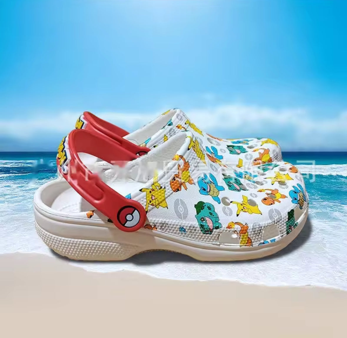 Pokemon 2 Crocs Classic Clog Pikachu Squirtle Charmander 207765 Sz 16-22cm Kids