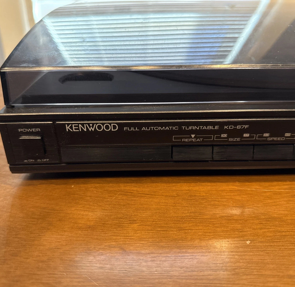 Vintage Kenwood KD-67F Linear Tracking Record Player Turntable 1988 Test Working