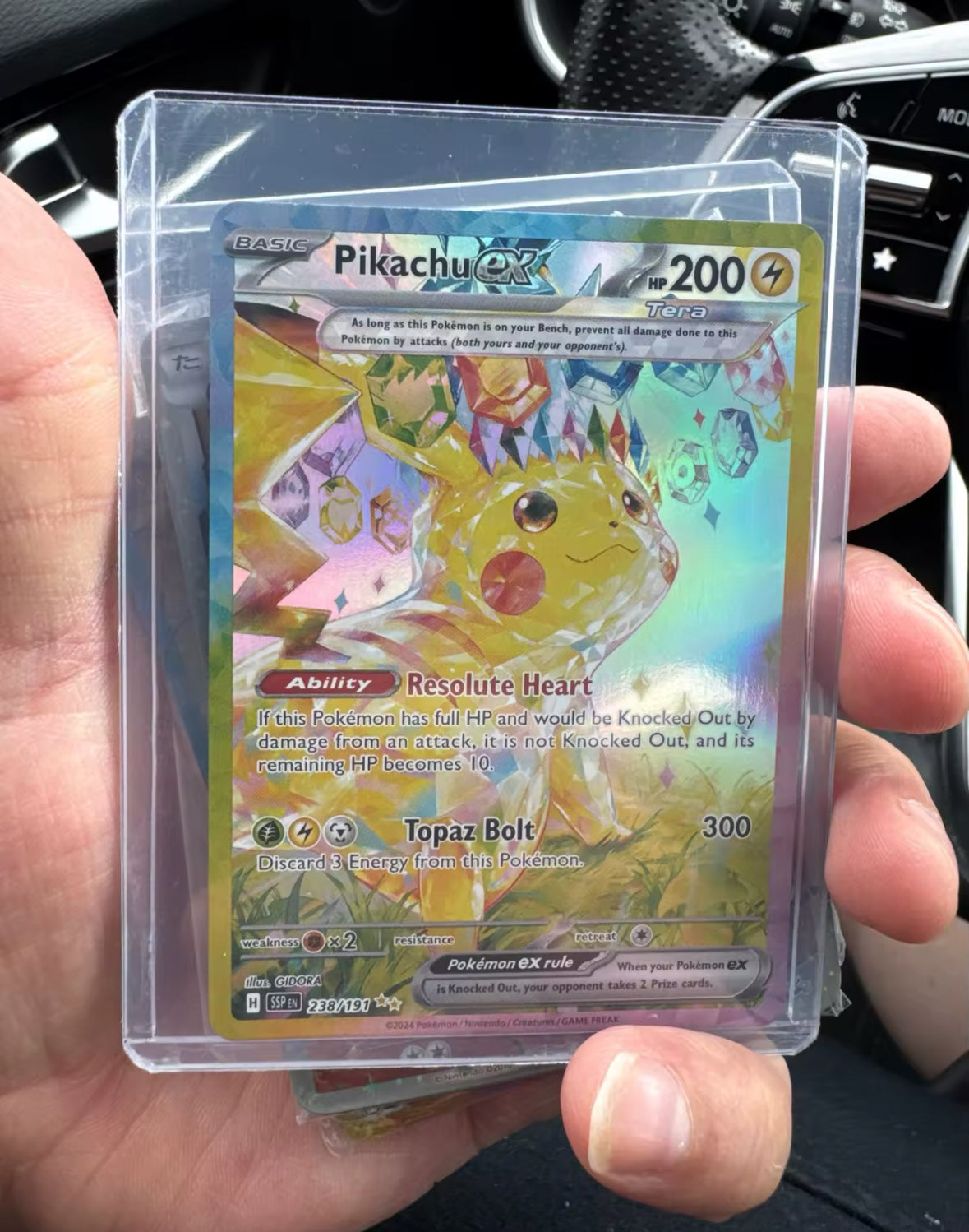 Pikachu Ex 238/198 Alt Art Art Pokémon Surging Sparks READ FIRST PIC CAREFULLY