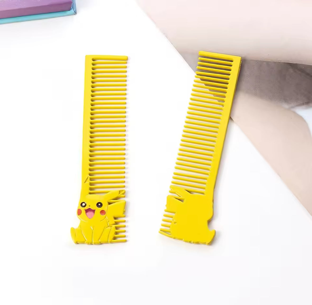 Pokemon Comb Anti Static Hair Brush Kawaii Pikachu comb Hair Tool Metal