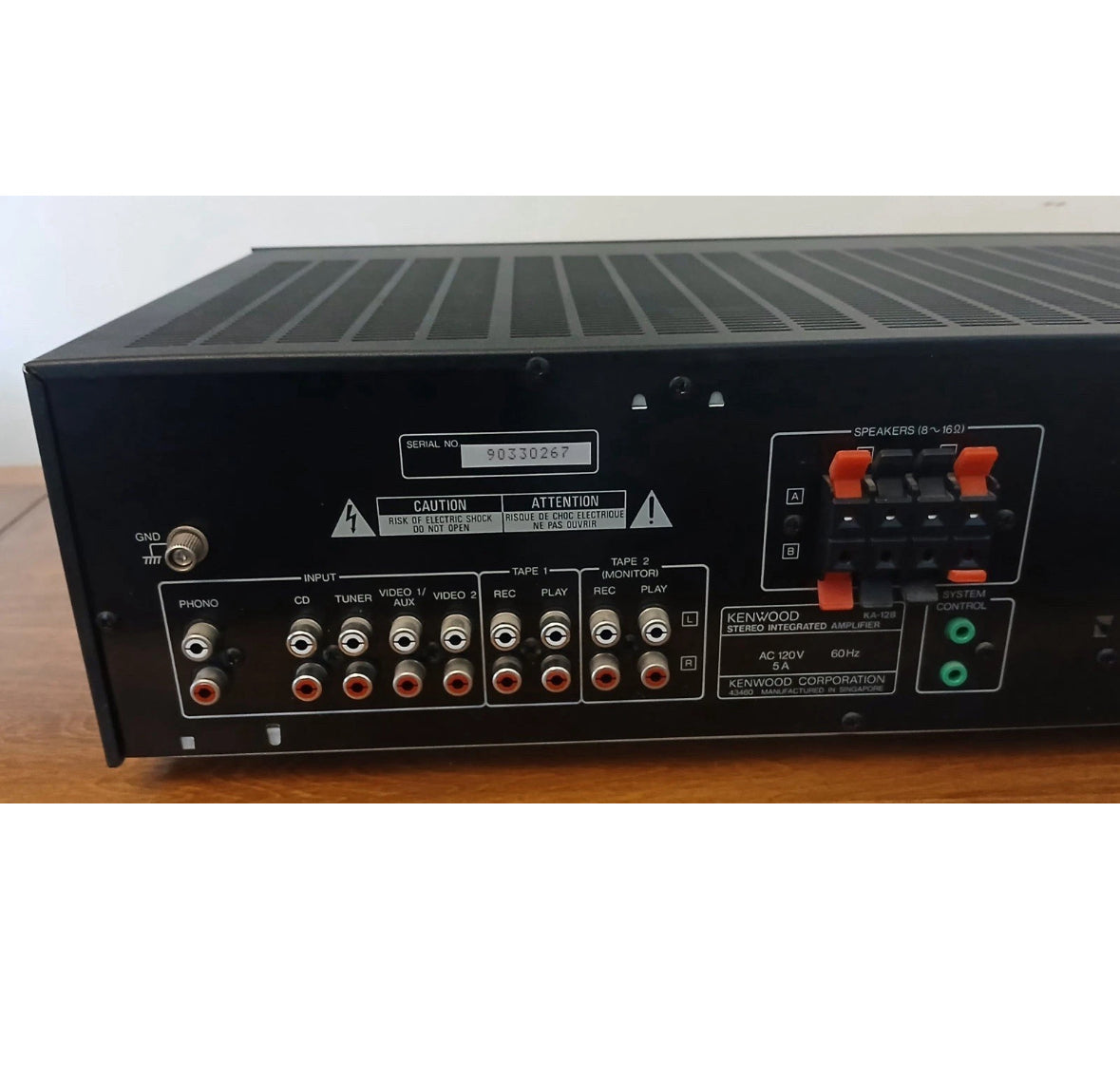 Kenwood KA-128 Stereo Receiver W/Integrated Amplifier Unit Only And Working