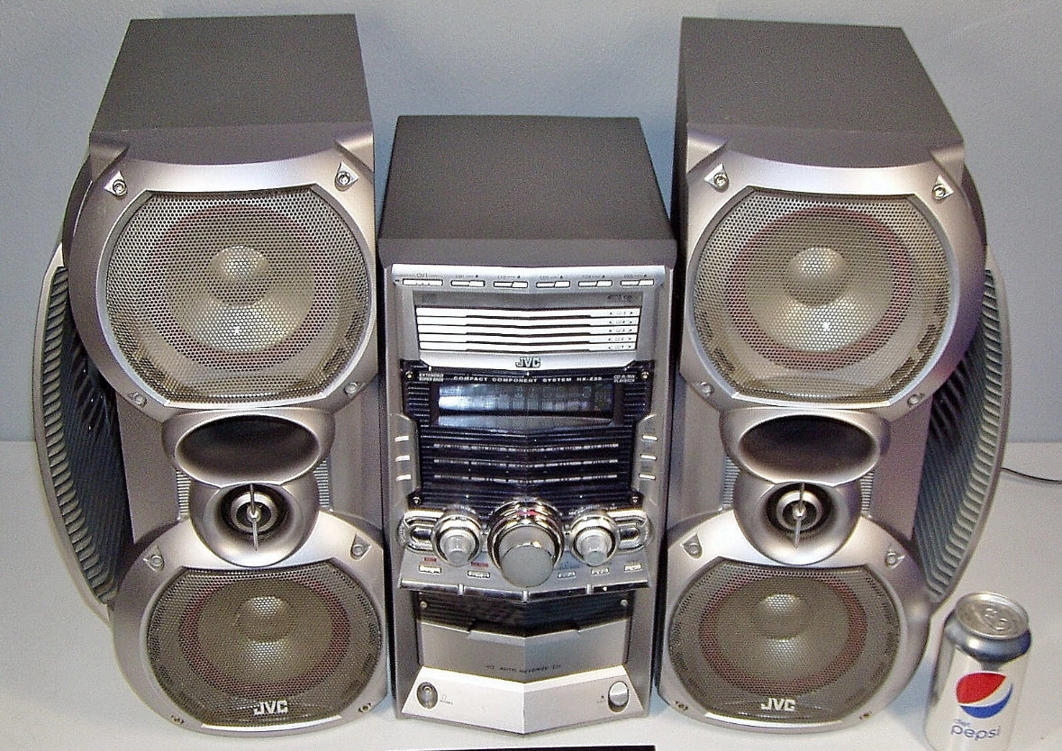 Vtg JVC HX-Z30 Tower of Power Shelf STEREO AM/FM 5 Disc CD Player w/ Bluetooth