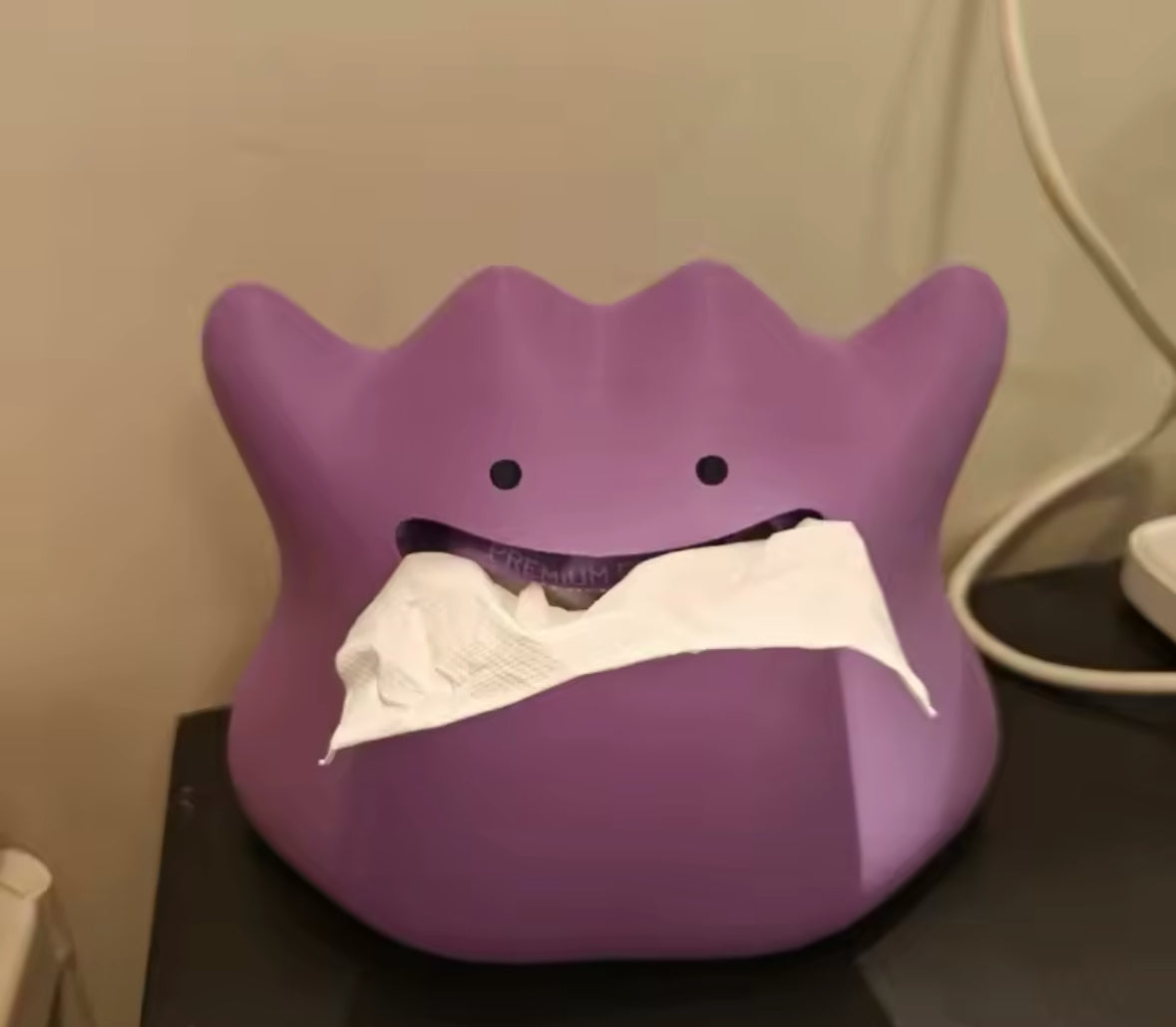 Ditto Tissue Napkin Box Dispensing Figure Pokemon Decoration Gift Idea