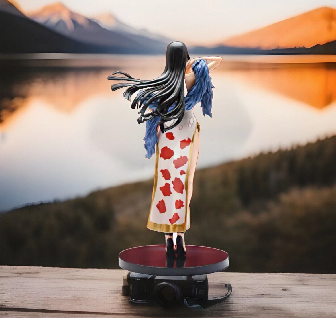 Vintage 22CM One Piece Japan Anime Statue Boa Hancock cheongsam Figure Rare New