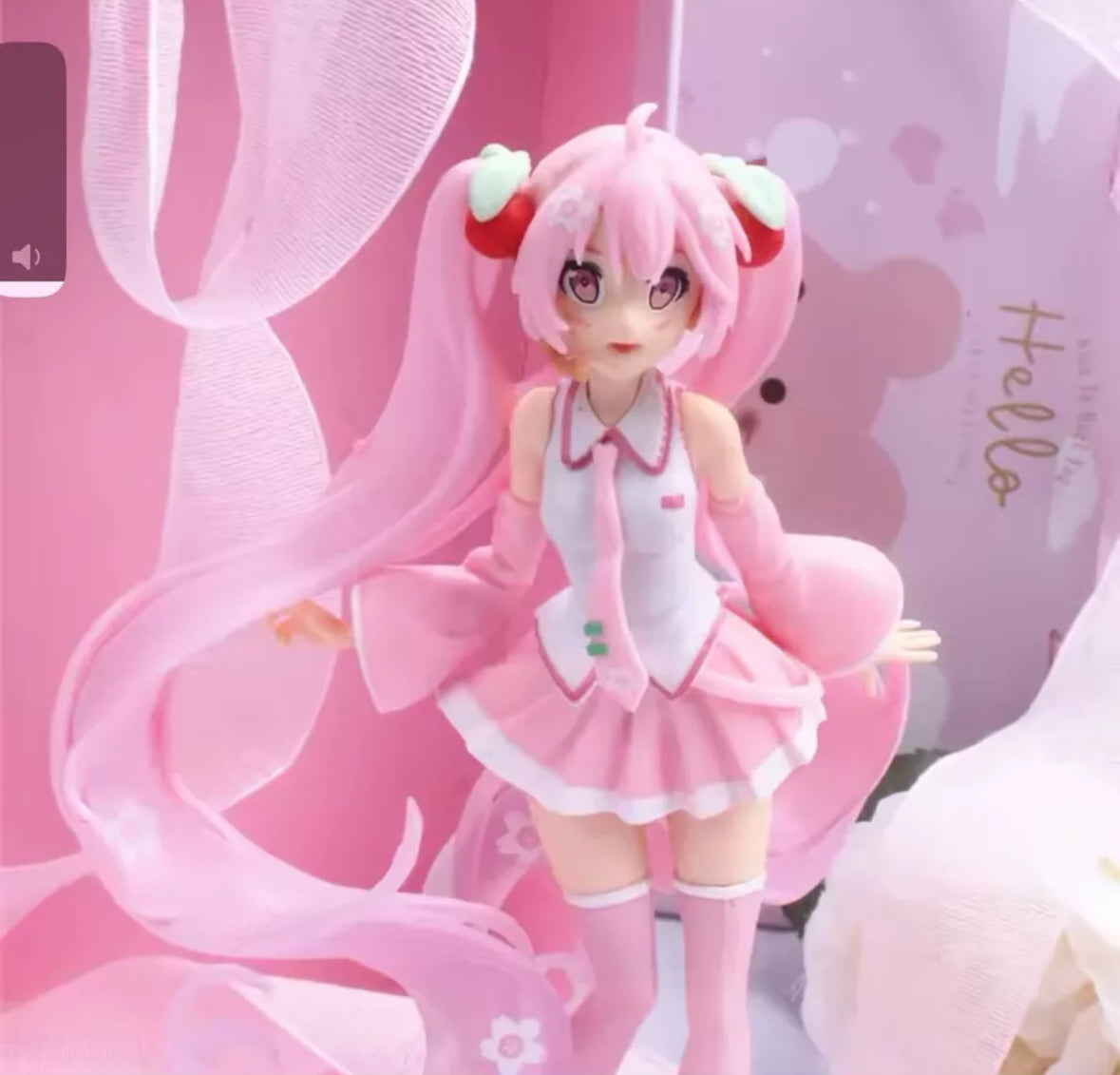 Hatsune Miku Action Figure Miku Kawaii Collection Model Pink 14.5cm Brand New