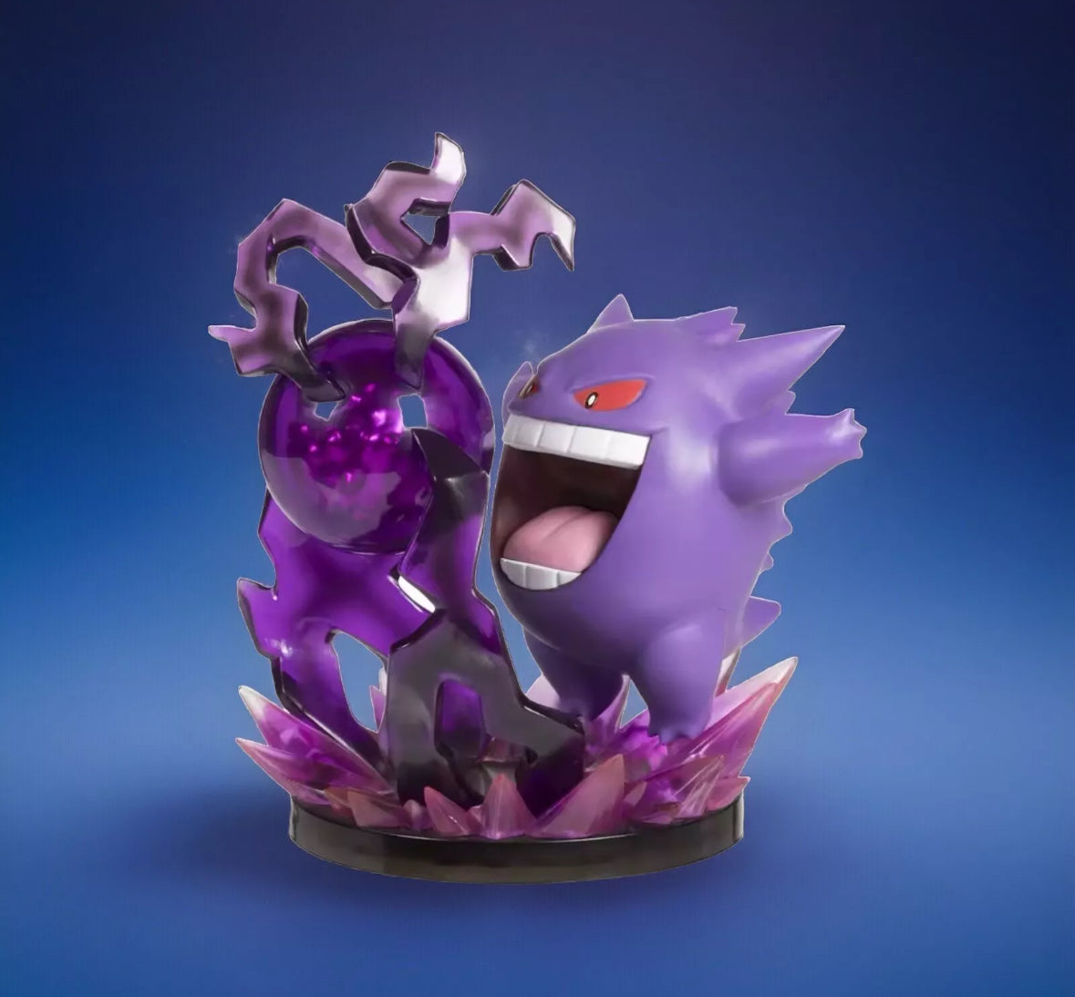 Vintage 18cm Pokemon Figure Gengar Shadow Ball Art Action Scene New With Box