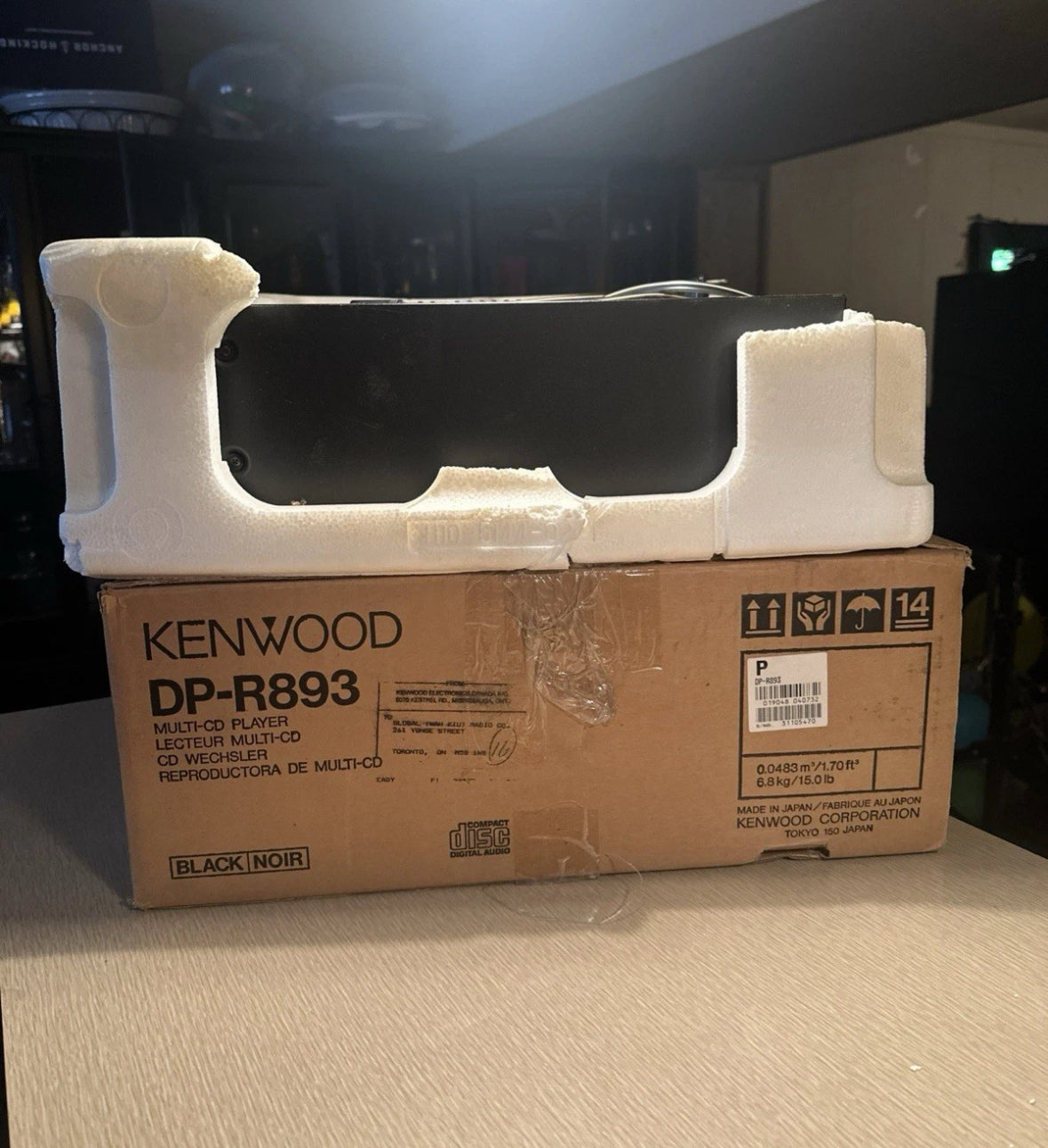 Kenwood 5 Compact Disc CD Changer Player DP-R893 Complete In Box