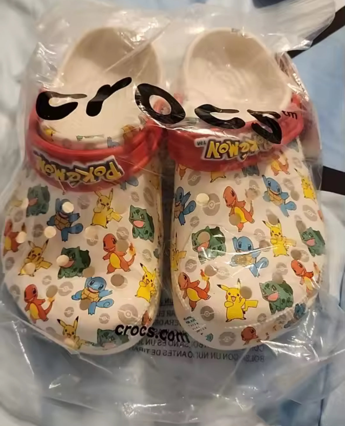 Pokemon 2 Crocs Classic Clog Pikachu Squirtle Charmander 207765 Sz 16-22cm Kids