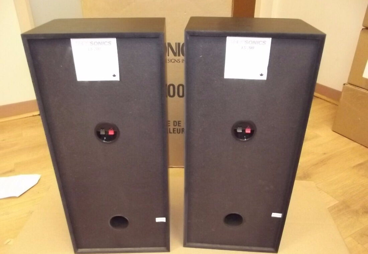 Techsonics LS 200 23” Tall Speakers 120 Watt 8 Ohm Very Rare Sound Great!