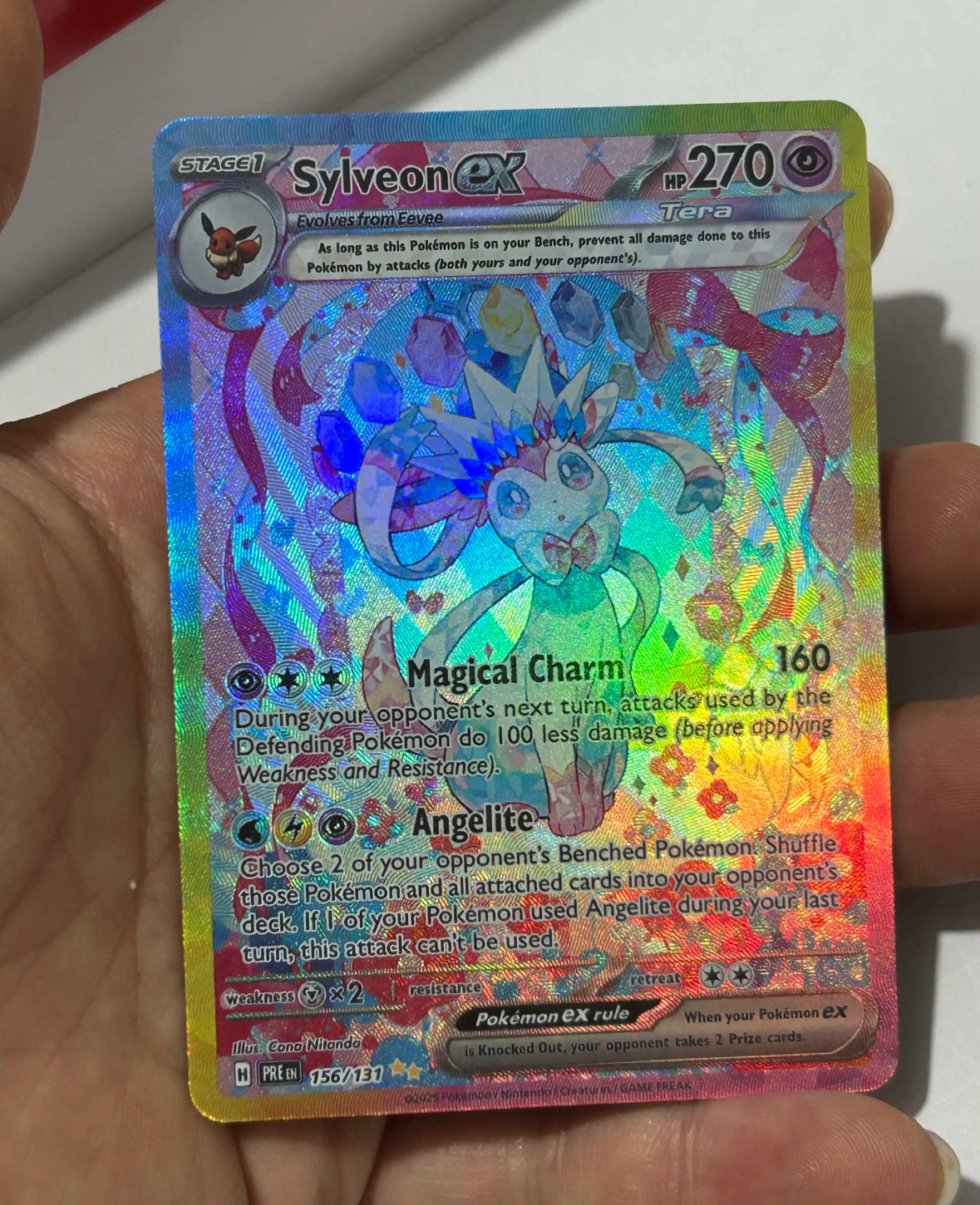 Pokemon Prismatic Evolutions 9 Card Eeveelution Set Umbreon 161/131 High Quality Replicas