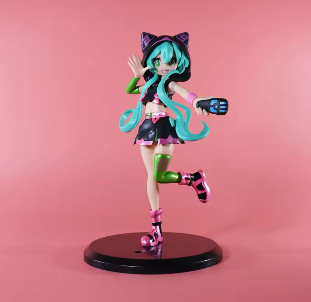 19CM Anime Hatsune Miku Figure Stage Performancer Dress up Model Kitty NIB