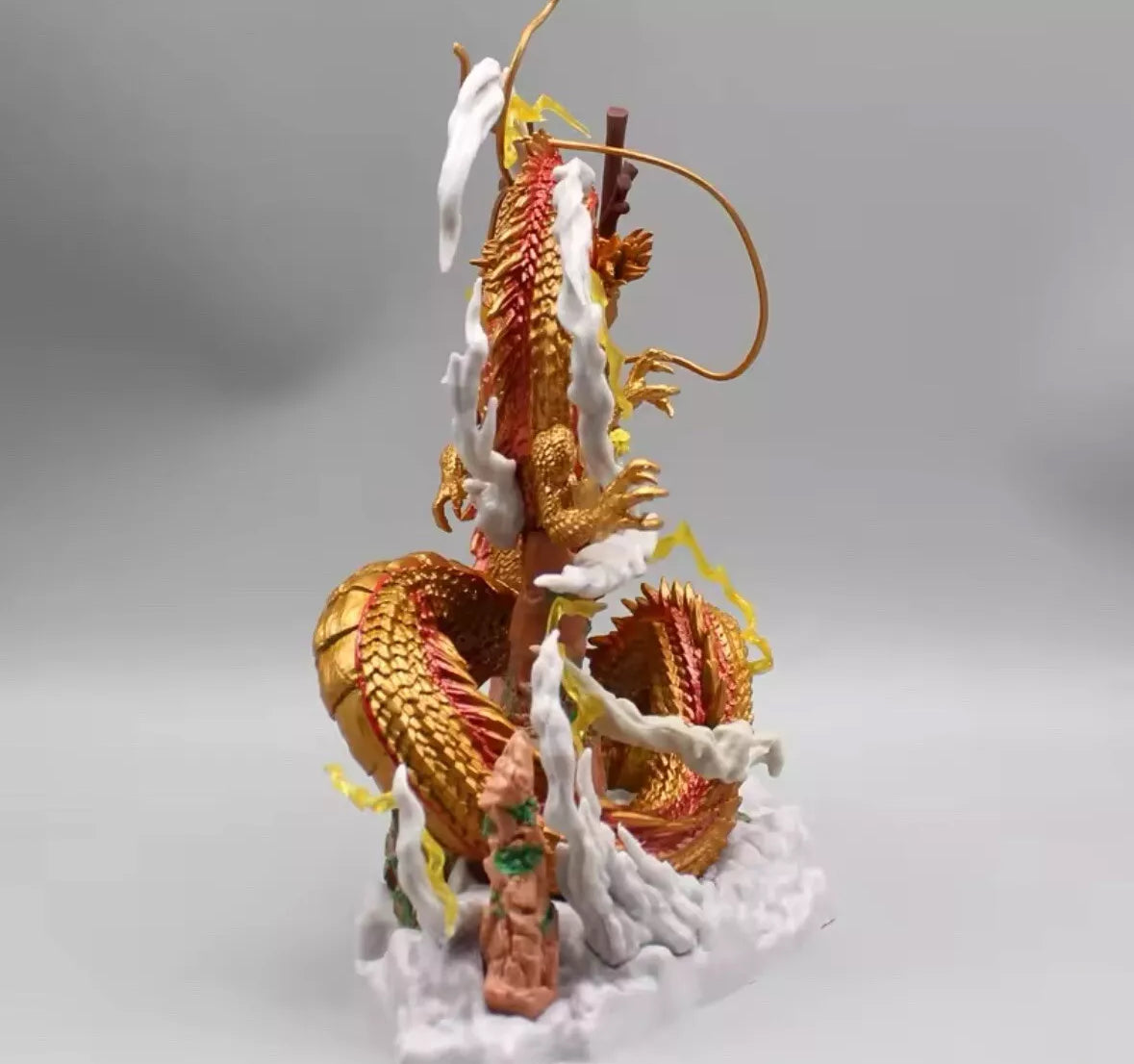 Dragon Ball Z Golden Shenron and 22cm Anime Figure Dbz Figurine Pvc Statue New
